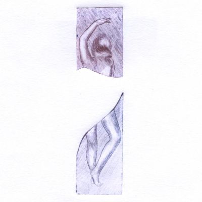 Honorable Mention, Katie Maier, GA, USA, Fragments of a Woman, 2021, Drypoint