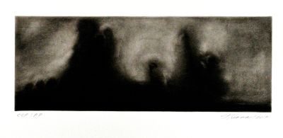 Gladys Triana, Practice in Sequences III, Aquatint with scraping and burnishing