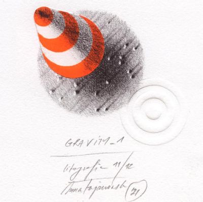 Awagami Paper Award, Anna Trojanowska, Poland, Gravity - 1, 2021, Lithograph