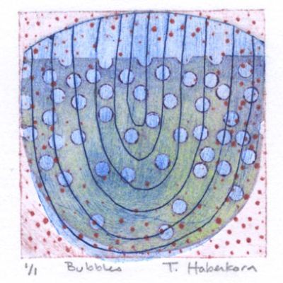 Honorable Mention, Theresa Haberkorn, CO, USA, Bubbles, 2021, Monoprint