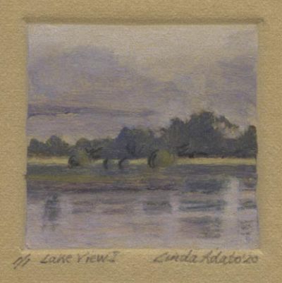 Jerry’s Artarama Award, Linda Adato, NY, USA, Lake View I, 2020, Monotype