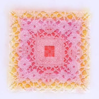 Speedball Art Award, Amy Sands, MN, USA, Constellation LXXI, 2021, Screenprint with stencil and hand coloring