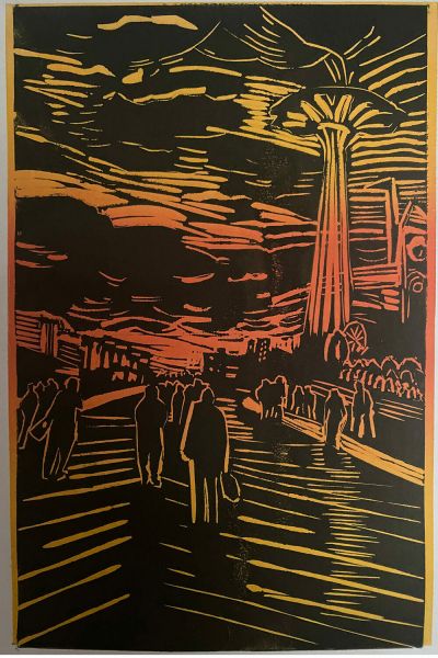 Coney Island Sunset by Trine Giaever