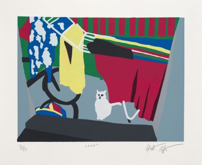 Falk Töpfer, Cat, Screenprint