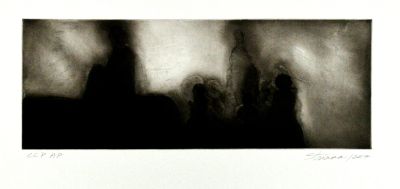 Gladys Triana, Practice in Sequences I, Aquatint with scraping and burnishing